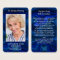 Blue Marble Photo Memorial Funeral Prayer Card