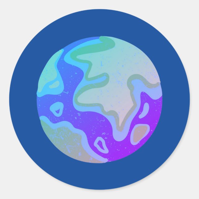 Blue Marble Sticker (Front)