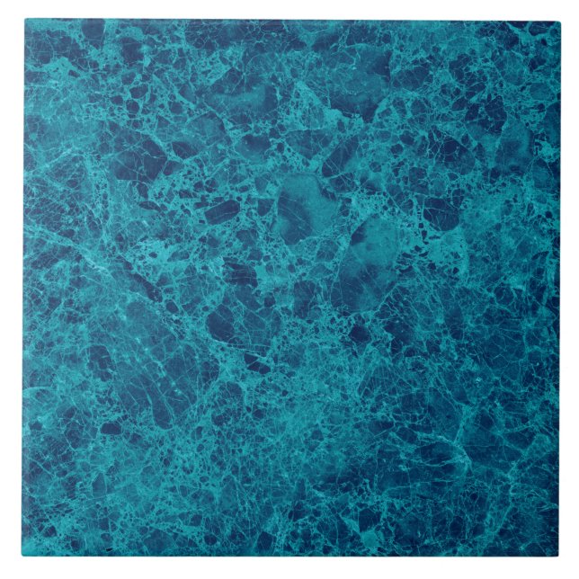 Blue Marble Terrazzo Structure  Tile (Front)