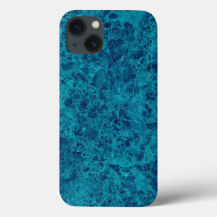 Blue Marble Terrazzo Texture   iPhone 13 Case