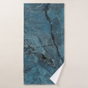 blue marble texture background, Italian marbel wit Bath Towel