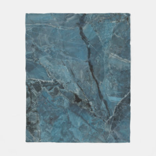 blue marble texture background, Italian marbel wit Fleece Blanket