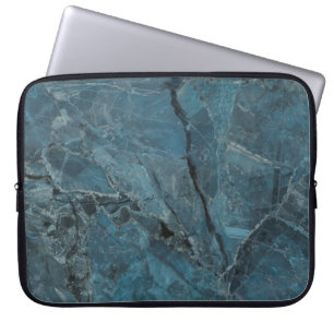 blue marble texture background, Italian marbel wit Laptop Sleeve