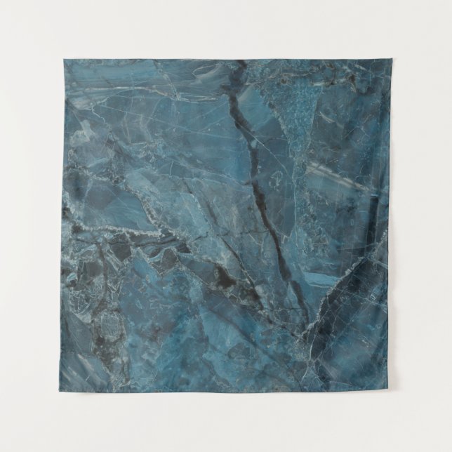 blue marble texture background, Italian marbel wit Tapestry (Front)