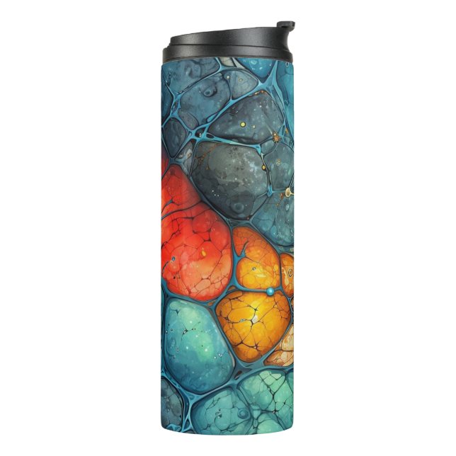 Blue Marble Tumbler Wrap  - Seamless Design  (Rotated Left)