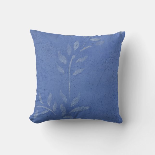 Blue Marble Vine Cushion (Front)