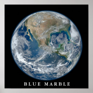 Blue Marble West Poster