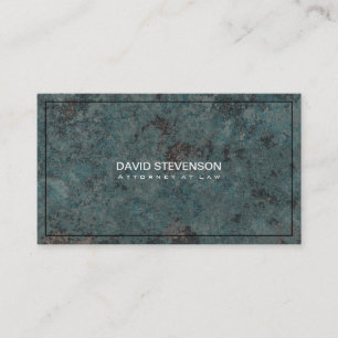 Blue Marbled Stone Background Business Card