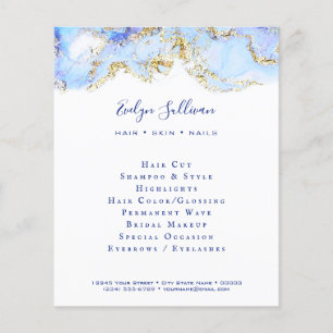 Blue Marbling Design Flyer