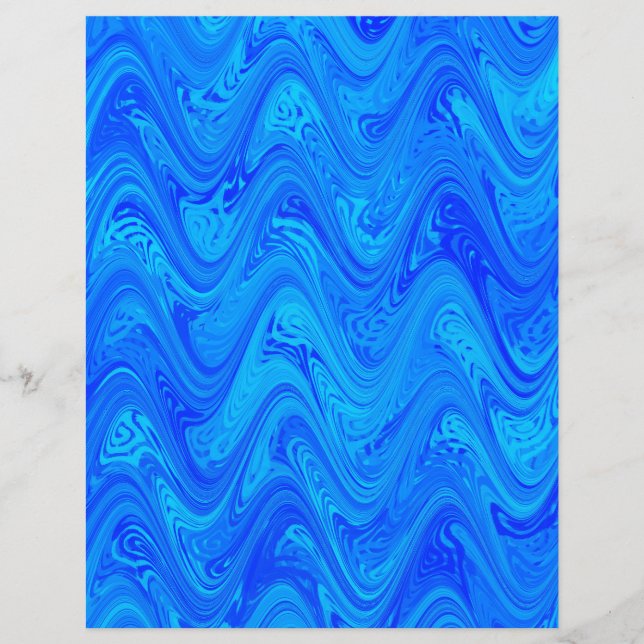 Blue Marbling Pattern (Front)