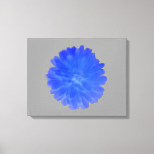 Blue Marigold Canvas Print