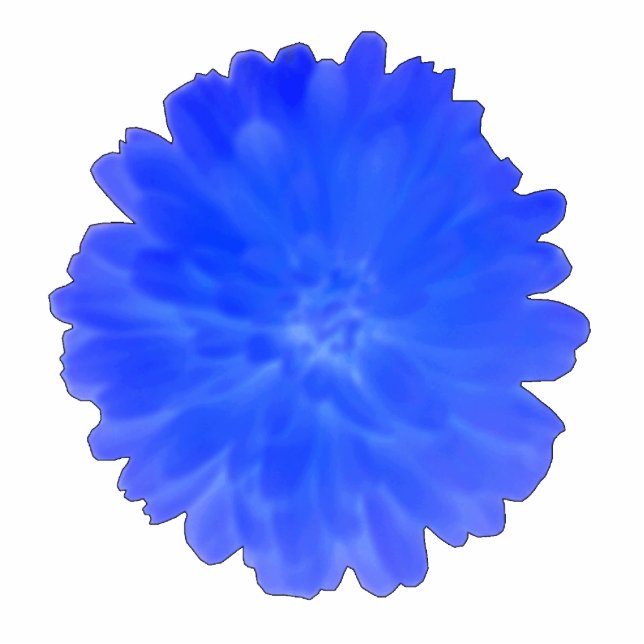 Blue Marigold Photo Sculpture (Front)