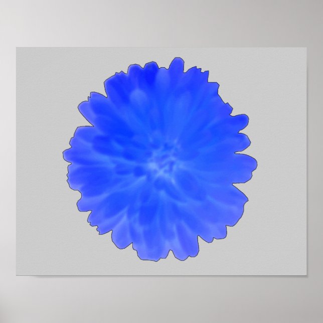 Blue Marigold Poster (Front)