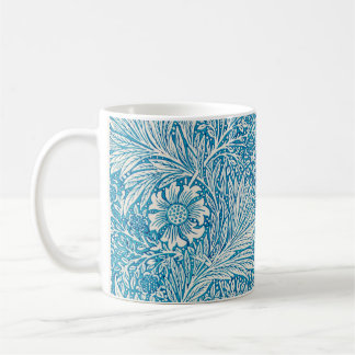 Blue Marigold William Morris patterned Coffee Mug
