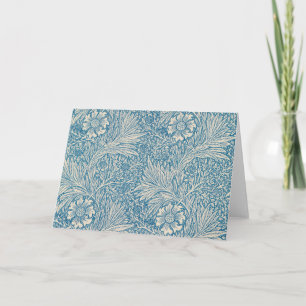 Blue Marigolds (by William Morris) Card