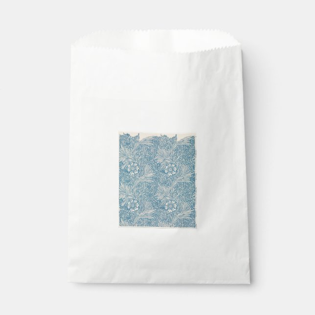 Blue Marigolds (by William Morris) Favour Bags (Front)