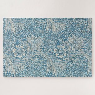 Blue Marigolds (by William Morris) Jigsaw Puzzle