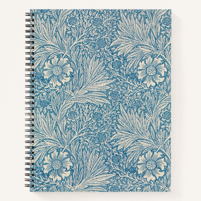 Blue Marigolds (by William Morris) Notebook (Front)