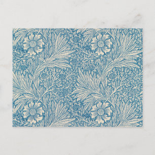 Blue Marigolds (by William Morris) Postcard