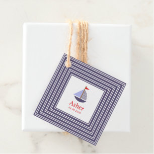Blue Marine Inspitation Design for Childrens Favour Tags