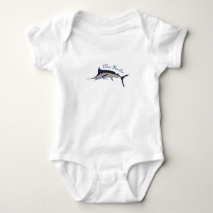 Blue Marlin Baby Bodysuit
