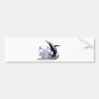 blue marlin bumper sticker