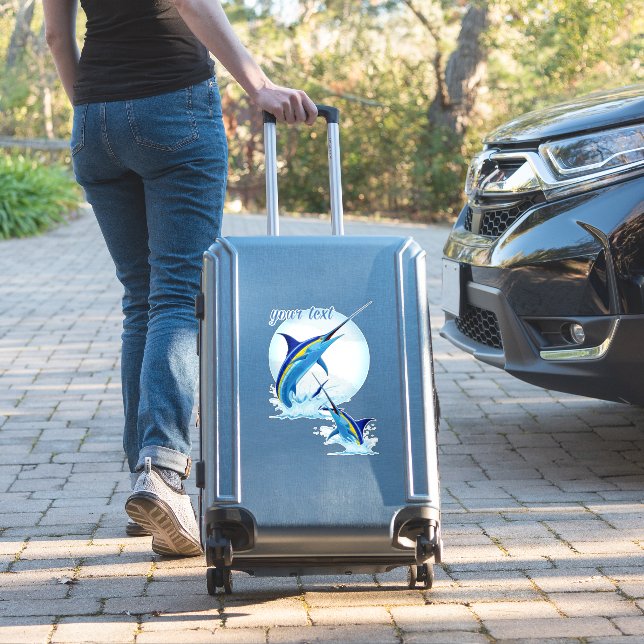 Blue Marlin Jumping out of Ocean (Suitcase Insitu)