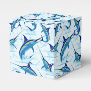 Blue Marlin Jumping out of Ocean Favour Box