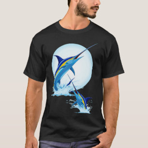 Blue Marlin Jumping out of Ocean T-Shirt