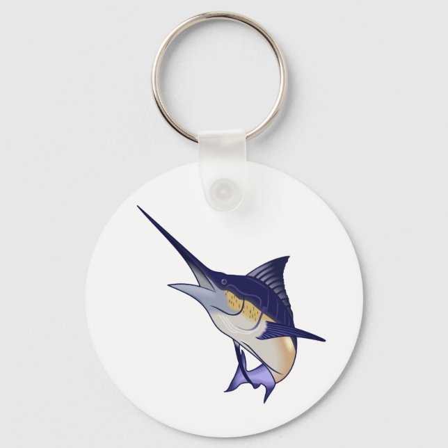 Blue Marlin Key Ring (Front)