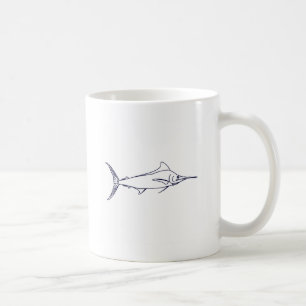 Blue Marlin Logo Coffee Mug