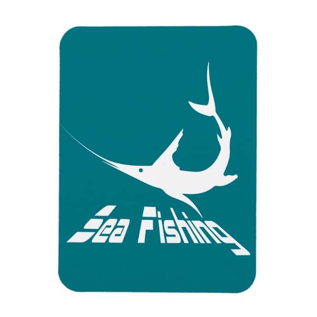 Blue marlin magnet (Vertical)