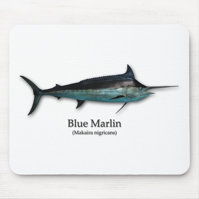 Blue Marlin Mouse Mat (Front)