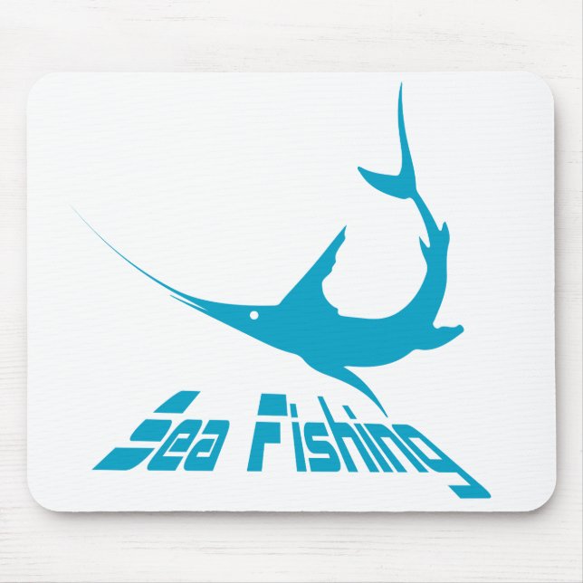 Blue marlin mouse mat (Front)