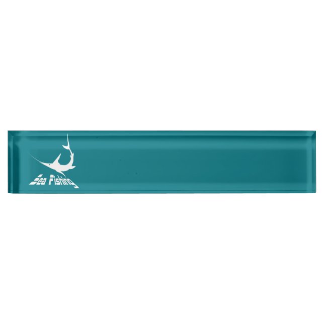Blue marlin nameplate (Front)