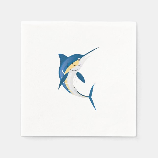 Blue Marlin  Napkin (Front)
