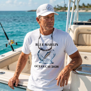 Blue Marlin Nautical Fisherman Outdoor Custom T-Shirt