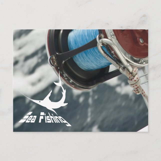 Blue marlin postcard (Front)