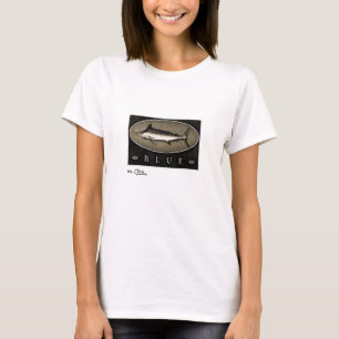 Blue Marlin Women's Vintage Black & White Apparel T-Shirt