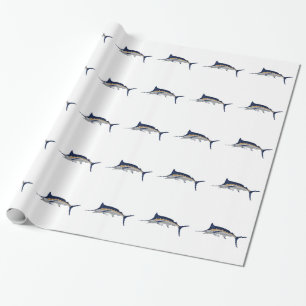 Blue Marlin Wrapping Paper