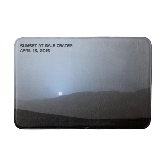Blue Martian Sunset Bath Mat (Front)