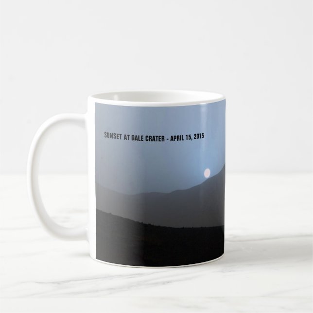 Blue Martian Sunset Coffee Mug (Left)