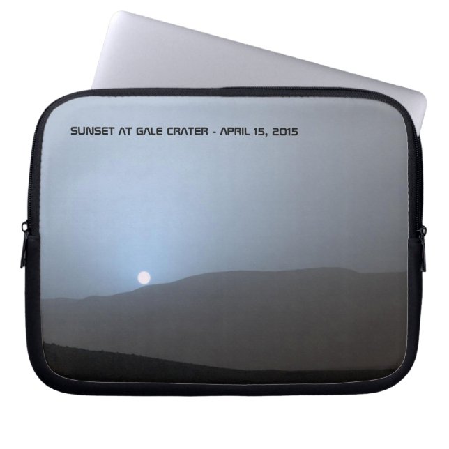 Blue Martian Sunset Laptop Sleeve (Front)