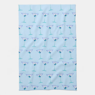 BLUE MARTINIS Kitchen, Bath or Bar TOWEL