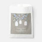 Blue Mason Jar Baby Shower