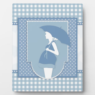 blue maternity plaque