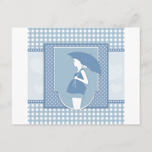 blue maternity postcard (Front)