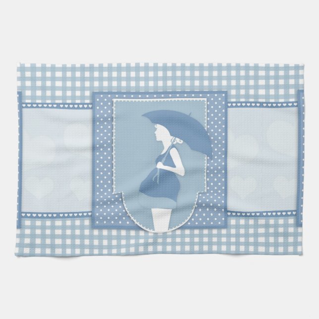 blue maternity tea towel (Horizontal)