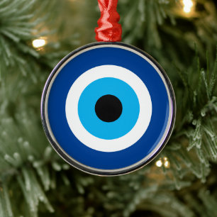 Blue Mati Evil Eye nazar Christmas ornament
