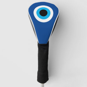 Blue Mati Evil Eye nazar golf driver head cover